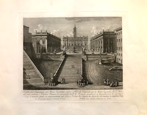 Acquaroni Giovanni Veduta del Campidoglio sul Monte Capitolino... 1857 Roma